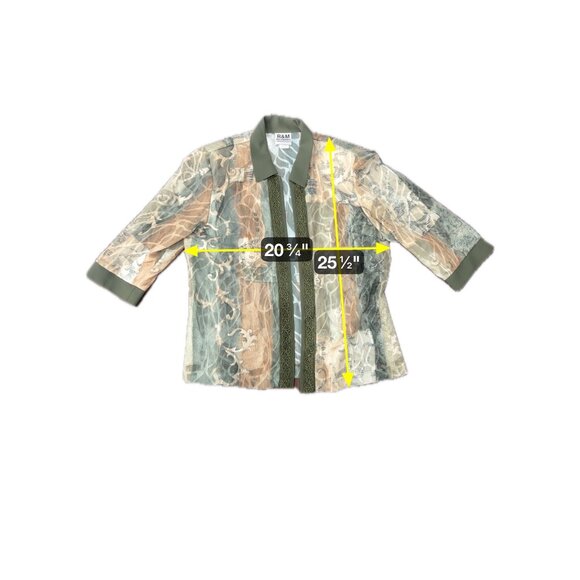 R&M Richards Womens 3 Piece Outfit Size 8 Jacket Sleeveless Top Pants - Picture 13 of 16